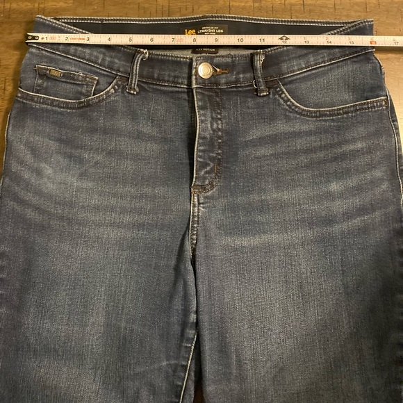 Lee Flex Motion Mid Rise Straight Leg Regular Fit Sz 10 Petite - Picture 10 of 12